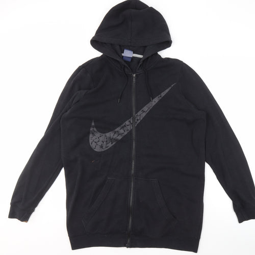 Nike Men's Black Full Zip Hoodie, Size L