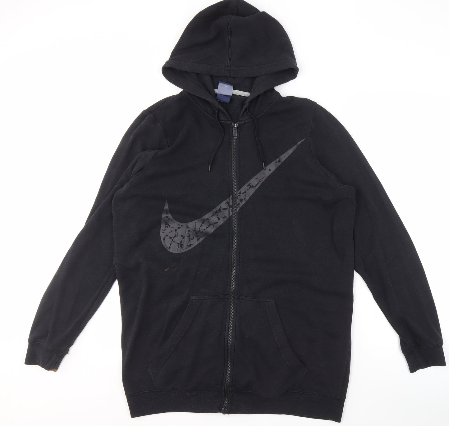 Nike Men's Black Full Zip Hoodie, Size L