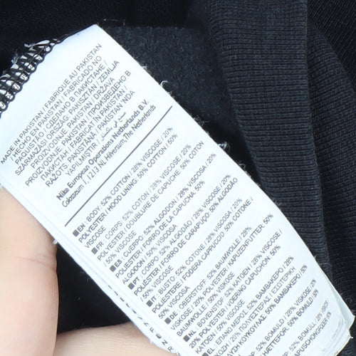 Nike Men's Black Full Zip Hoodie, Size L