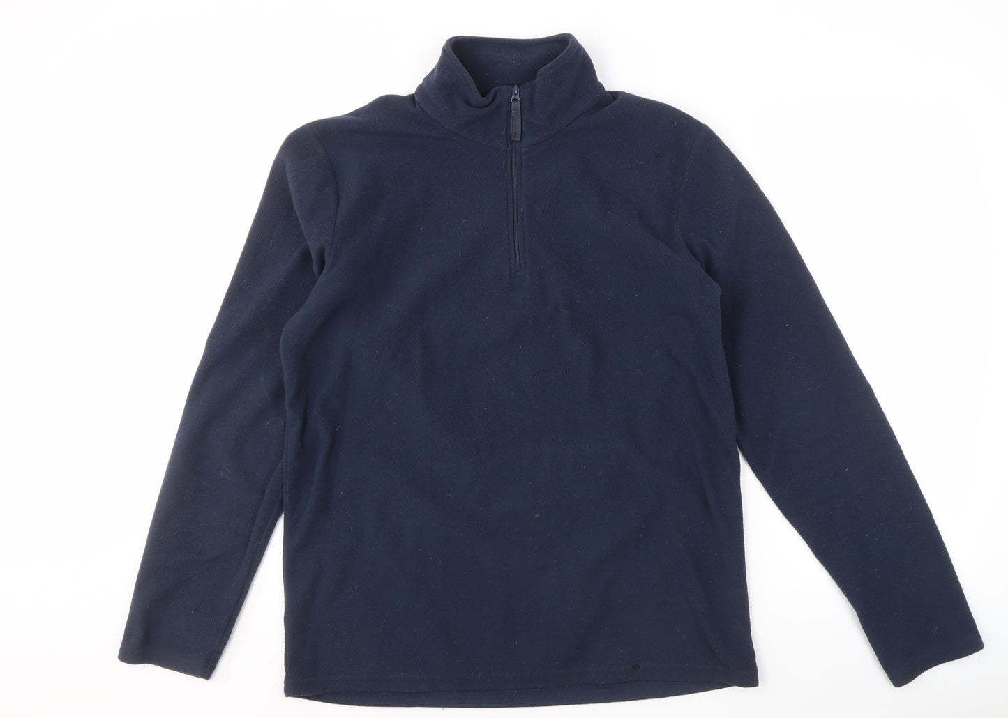 Mountain Warehouse Men's Blue 1/2 Zip Fleece Sweatshirt M