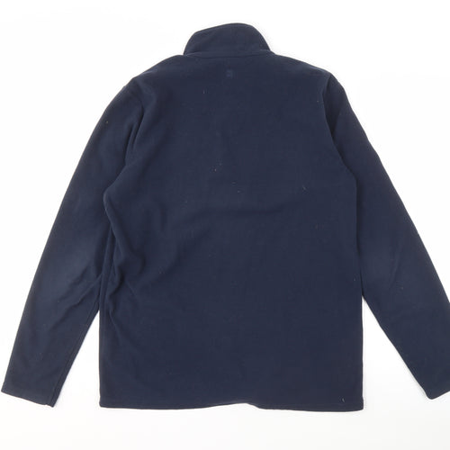 Mountain Warehouse Men's Blue 1/2 Zip Fleece Sweatshirt M