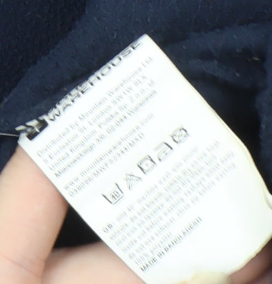 Mountain Warehouse Men's Blue 1/2 Zip Fleece Sweatshirt M