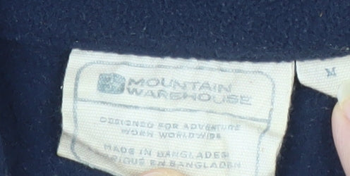 Mountain Warehouse Men's Blue 1/2 Zip Fleece Sweatshirt M