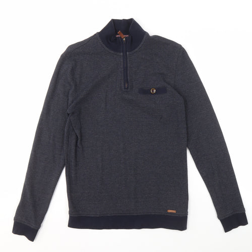Ted Baker Men's Grey 1/4 Zip Sweatshirt XS