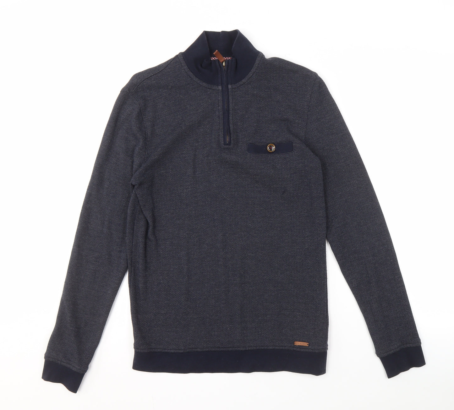 Ted Baker Men's Grey 1/4 Zip Sweatshirt XS