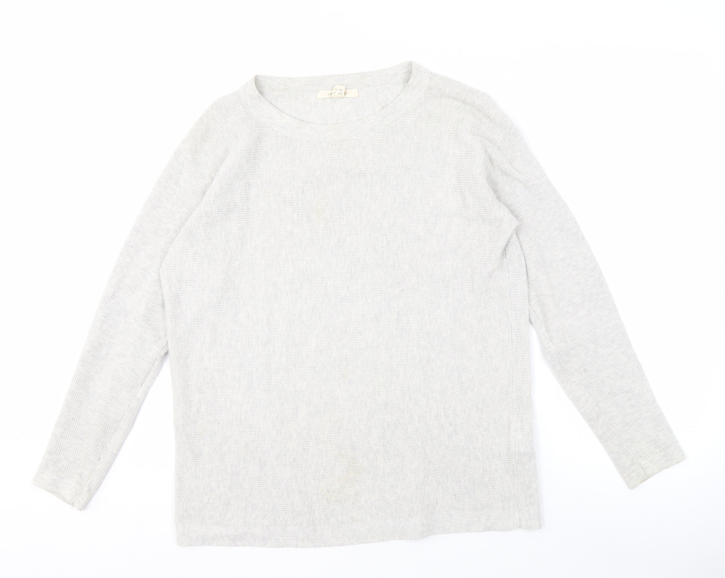 White Stuff Women's Ivory Crew Neck Jumper Long Sleeve