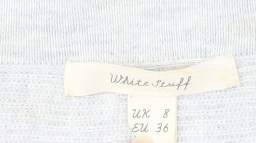 White Stuff Women's Ivory Crew Neck Jumper Long Sleeve