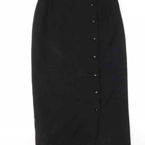 Jaeger Women's Black Wool Pencil Skirt Size 16