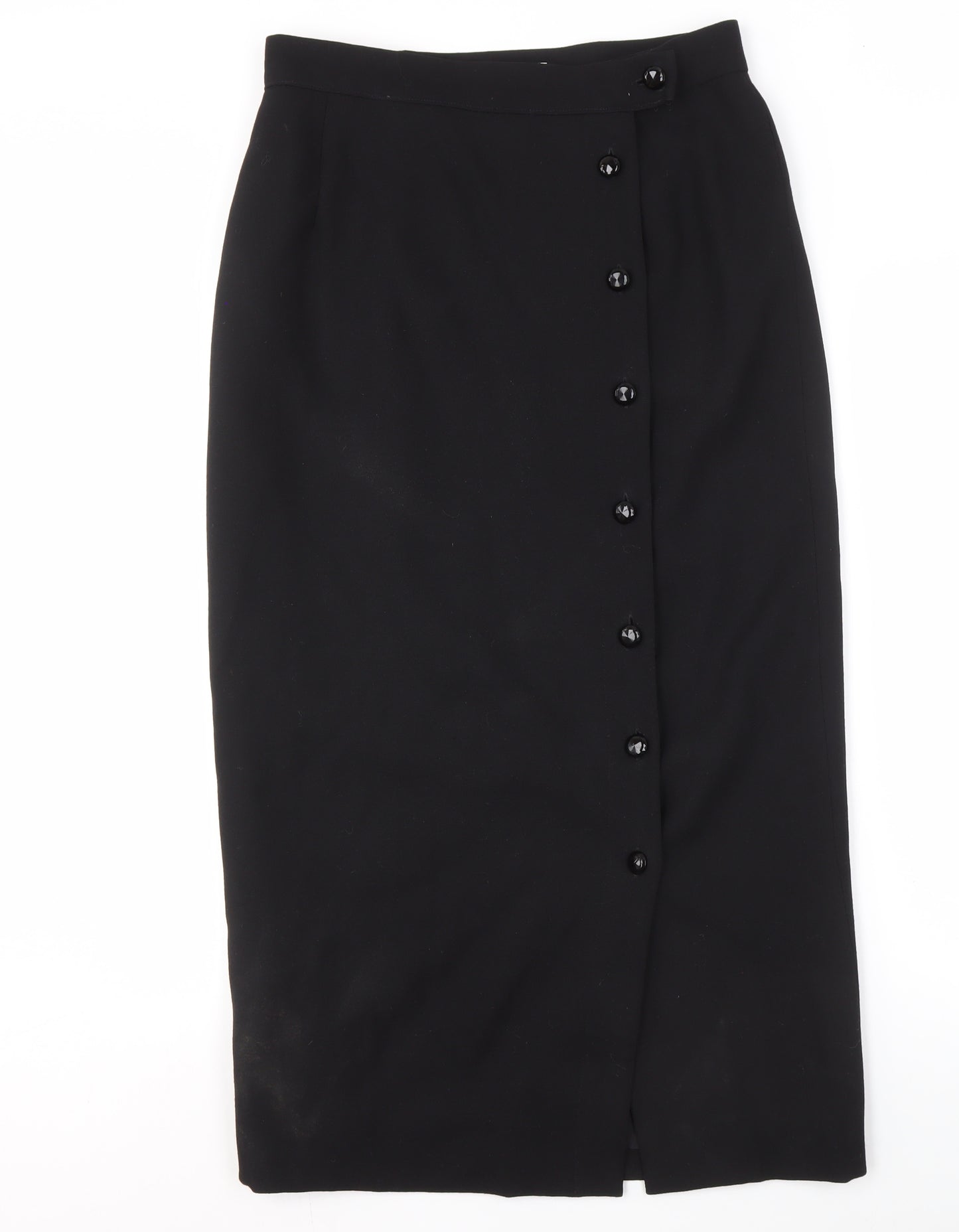 Jaeger Women's Black Wool Pencil Skirt Size 16