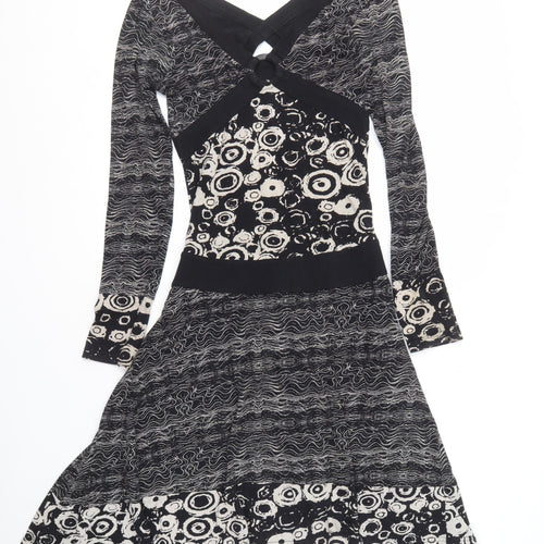 Desigual Women's Black Long Sleeve Dress M
