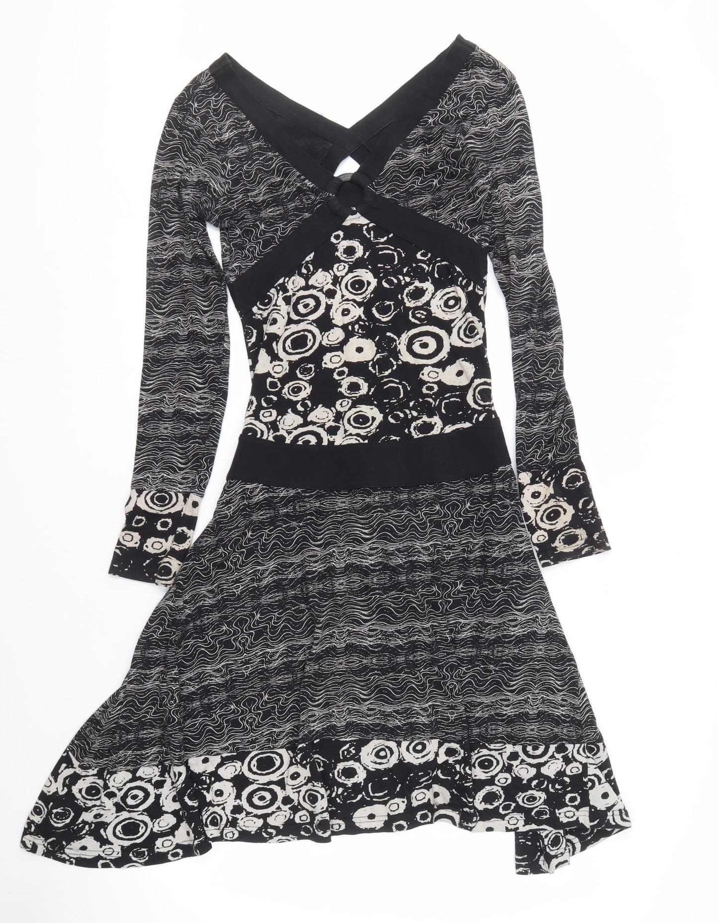 Desigual Women's Black Long Sleeve Dress M