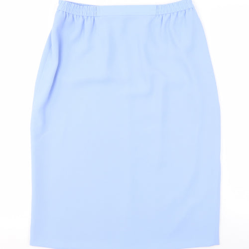 Frank Usher Women's Blue Midi Pencil Skirt - Size 12