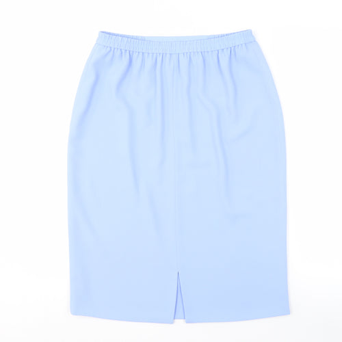 Frank Usher Women's Blue Midi Pencil Skirt - Size 12