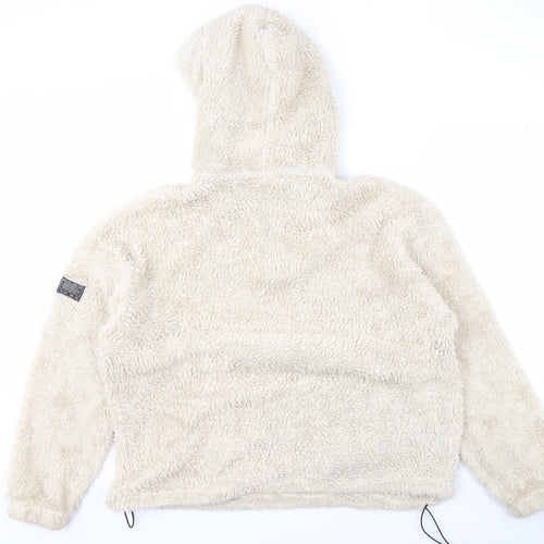 Urban Outfitters Men's Ivory Hoodie M Fleece Pullover