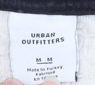Urban Outfitters Men's Ivory Hoodie M Fleece Pullover