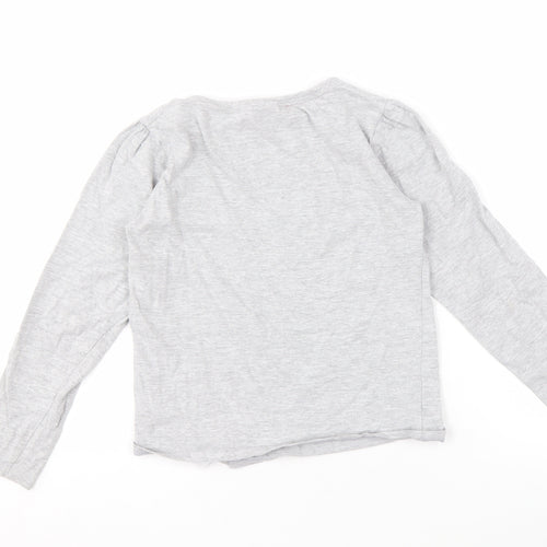 LFC Girls Grey Logo Long Sleeve T-Shirt 7-8 Years Pullover