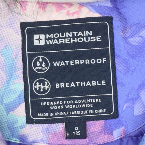 Mountain Warehouse Girls' Multicoloured Puffer Jacket 13 Years