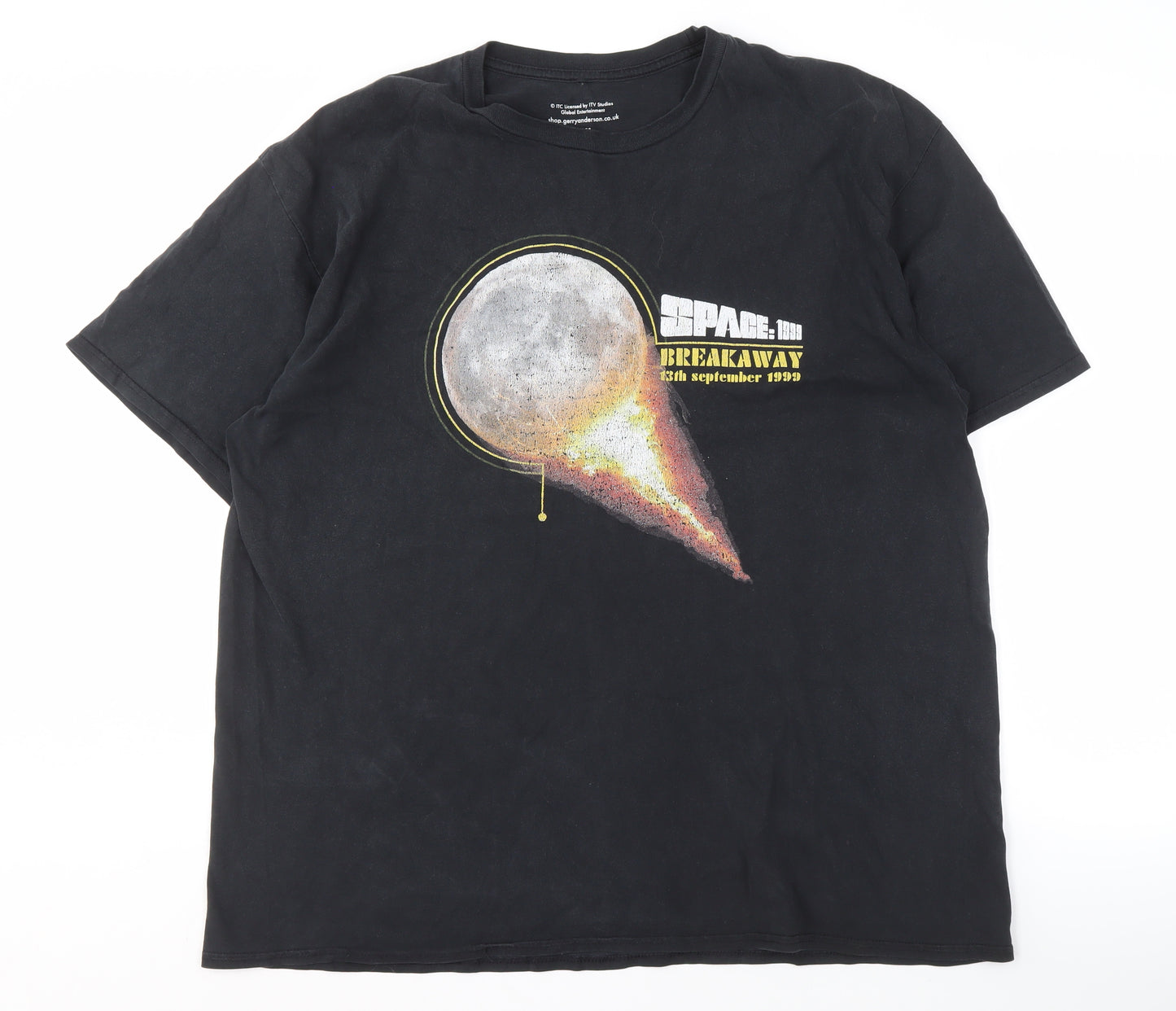 Gerry Anderson Men's Black Space: 1999 T-Shirt 2XL Graphic Tee