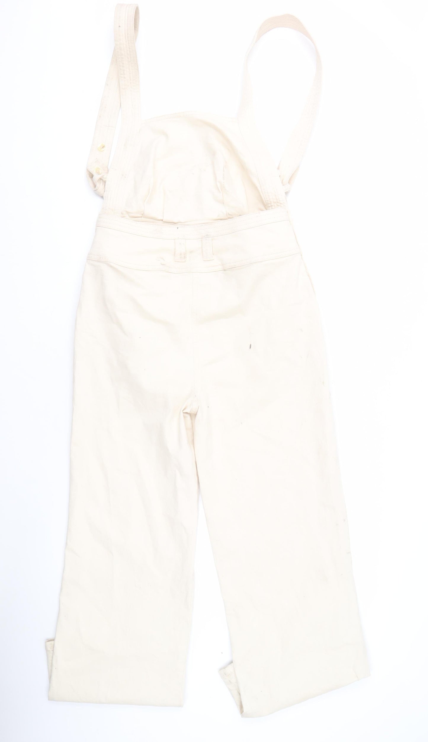 Women's DESIGN Ivory Dungaree Jumpsuit - Size 12