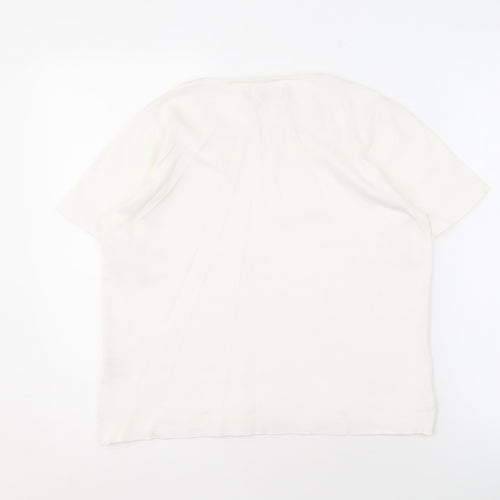 Honor Millburn Women's Ivory Beaded Blouse Size S