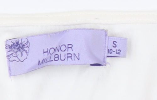 Honor Millburn Women's Ivory Beaded Blouse Size S