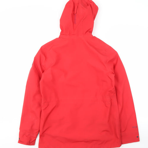 Regatta Women's Red Hooded Rain Coat - Size 10