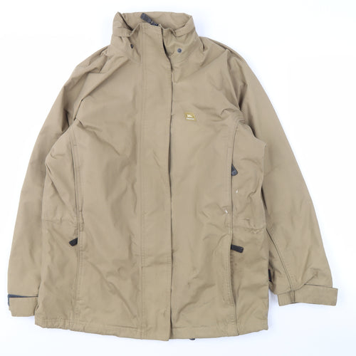 Trespass Men's Beige Waterproof Rain Coat Jacket S