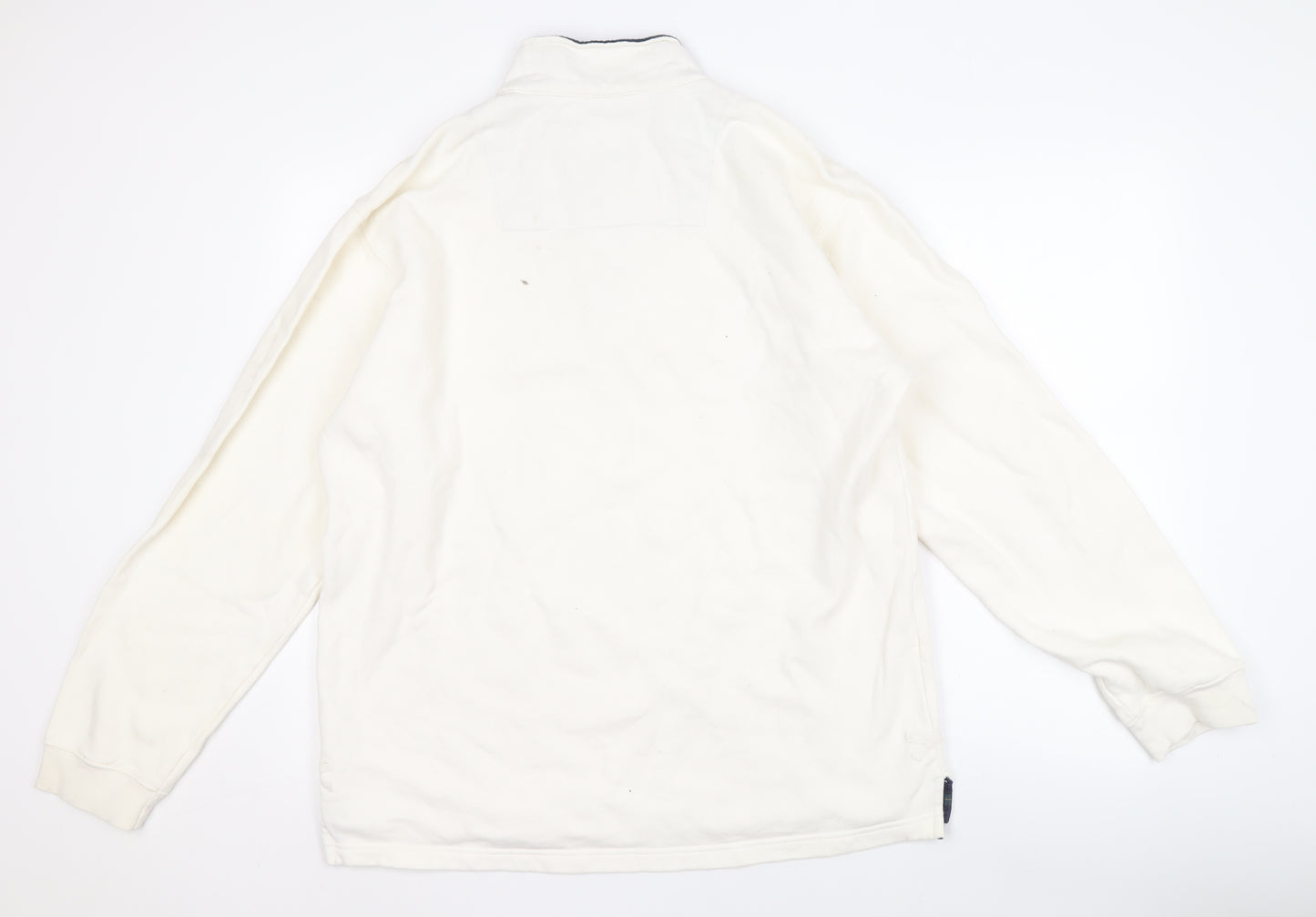 Cotton Traders Men's Ivory Pullover Sweatshirt L