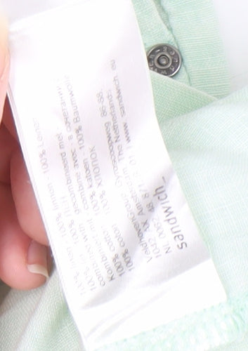Sandwich Women's Green Linen Dress Size 8