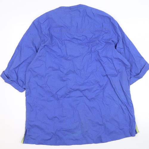 Regatta Women's Blue Cotton Shirt UK 22