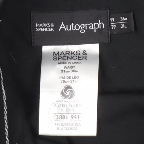Marks and Spencer Black Mens Dress Pants Size 36