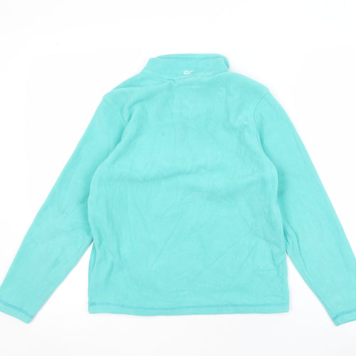 Regatta Girls Blue Fleece Sweatshirt 11-12 Years, Outdoor 1/2 Zip