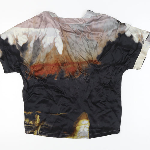 Dranella Multicoloured V-Neck Top - Size M - Elegant Style