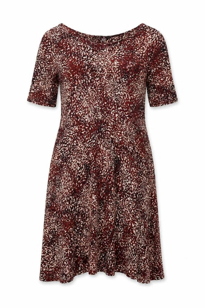 Front view of Marks & Spencer Women Multicoloured A-Line Dress, size 16