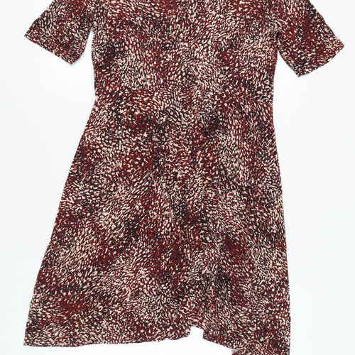 Marks and Spencer Women Multicoloured A-Line Dress Size 16
