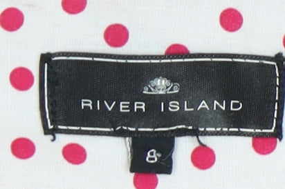 River Island Women's Pink Pencil Skirt Size 8