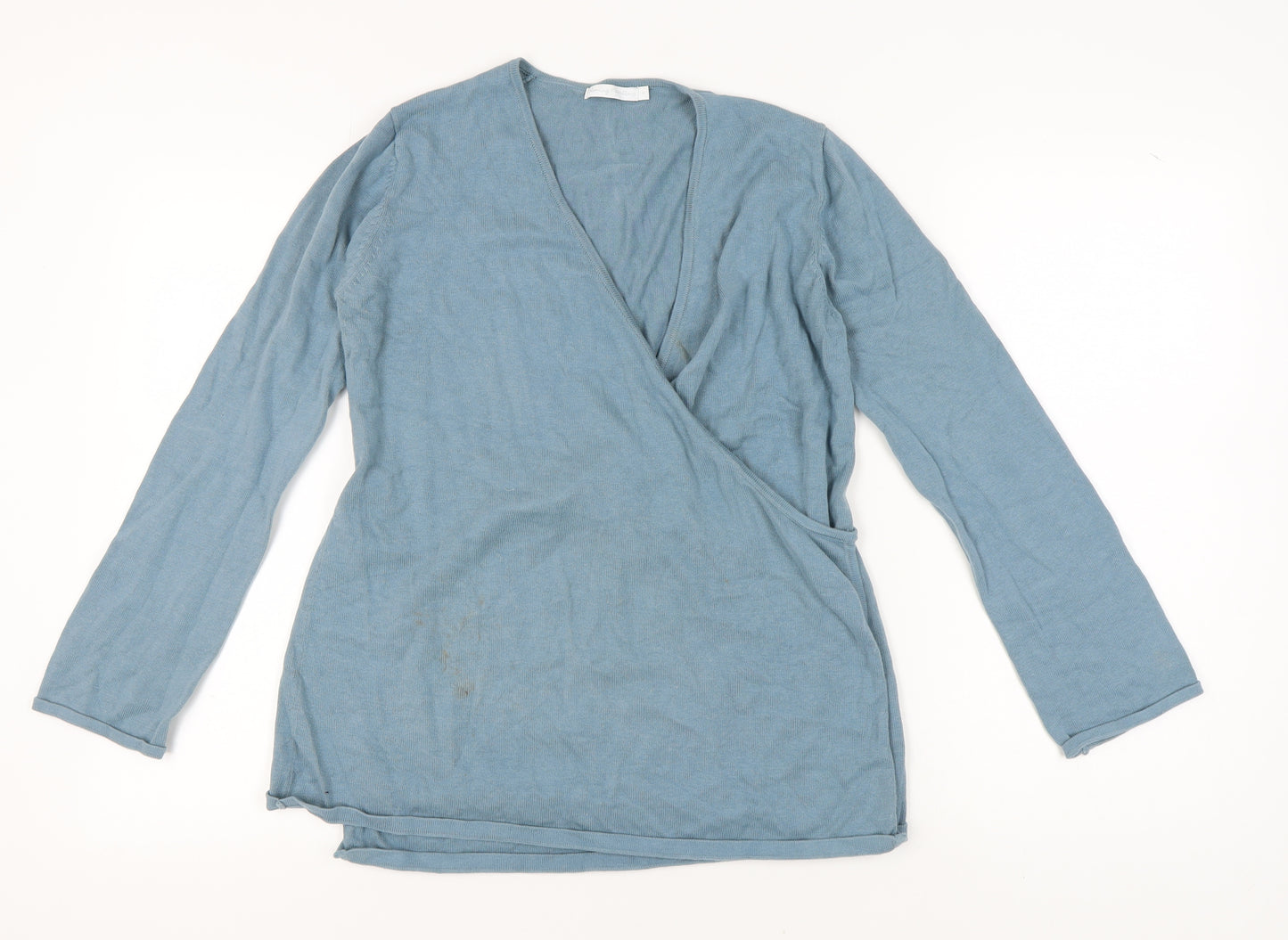 Blooming Marvellous Women's Blue Wrap Jumper M