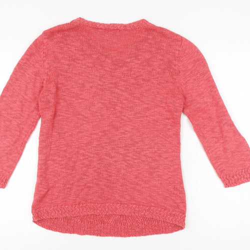 Marks & Spencer Women's Pink Cable-Knit Jumper M