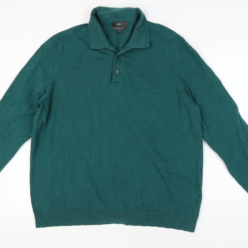 Marks and Spencer Men’s Green 2XL Polo Shirt