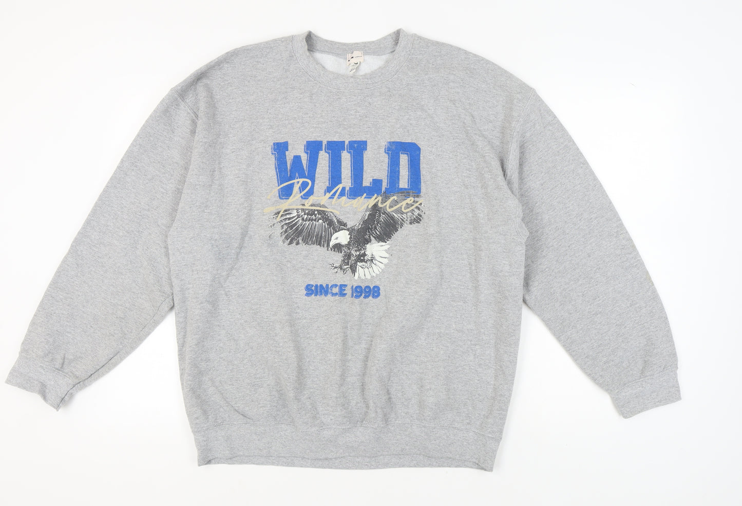 River Island Grey Graphic Sweatshirt - M, Unisex Casual