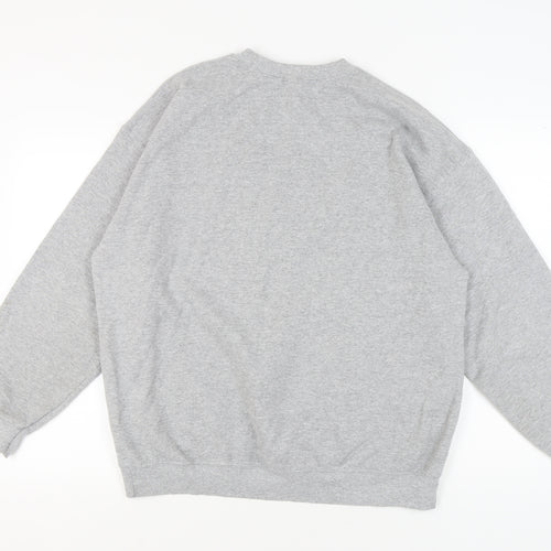 River Island Grey Graphic Sweatshirt - M, Unisex Casual