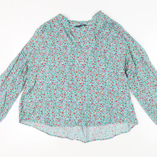 Marks and Spencer Women's Floral Blouse, Size 14, Multicoloured