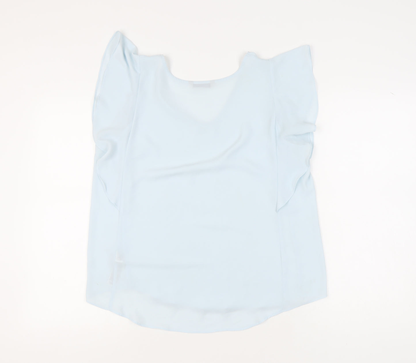 Marks and Spencer Blue Women's Blouse, Size 14, V-Neck, Casual