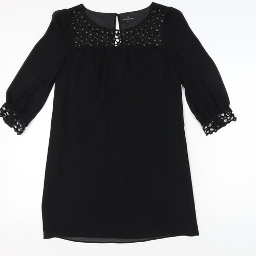 Marks and Spencer Women's Black Shift Dress Size 8