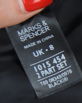 Marks and Spencer Women's Black Shift Dress Size 8