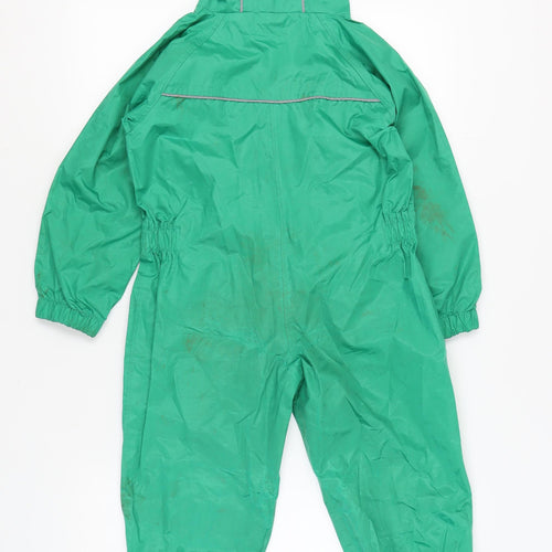 Dry Kids Boys Green Snowsuit 5-6 Years Waterproof Hooded