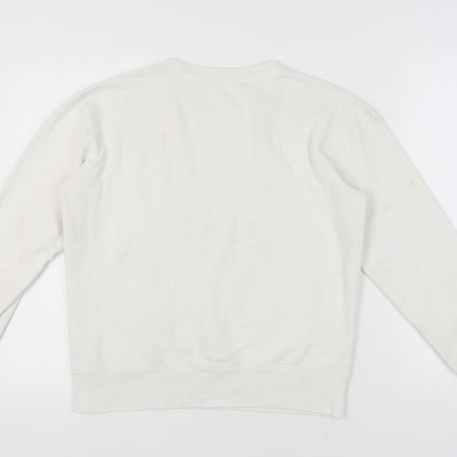 Tommy Hilfiger Men's White M Pullover Sweatshirt