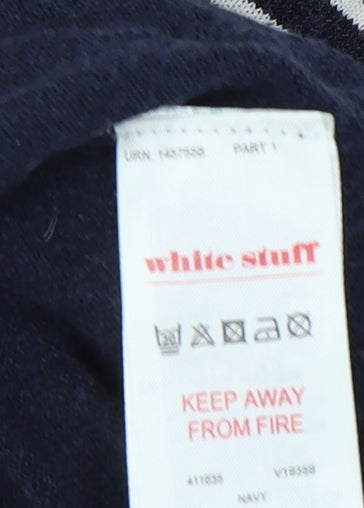 White Stuff Women's Blue Pullover Jumper, Size 14