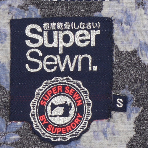 Superdry Women's Blue Henley Long Sleeve T-Shirt