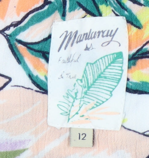 Mantaray Women's Multicoloured Size 12 Floral Dress